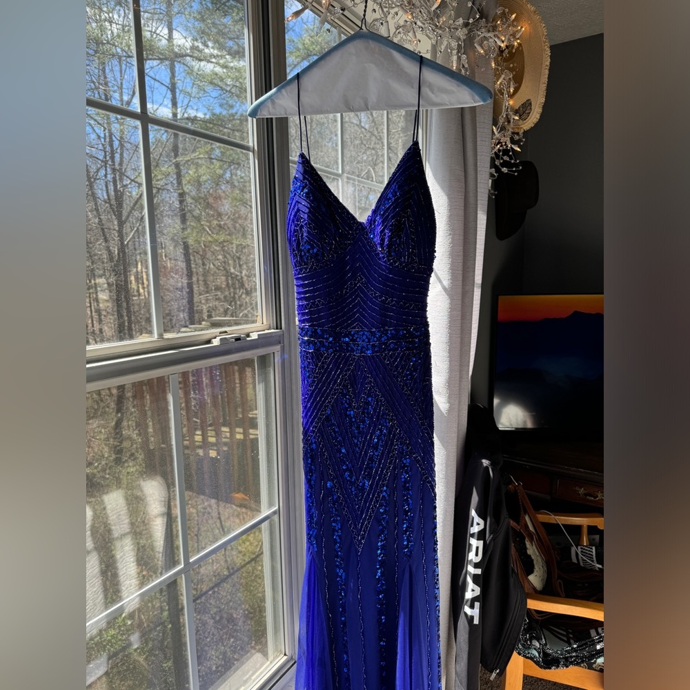 Royal Blue Long Prom Dress!
